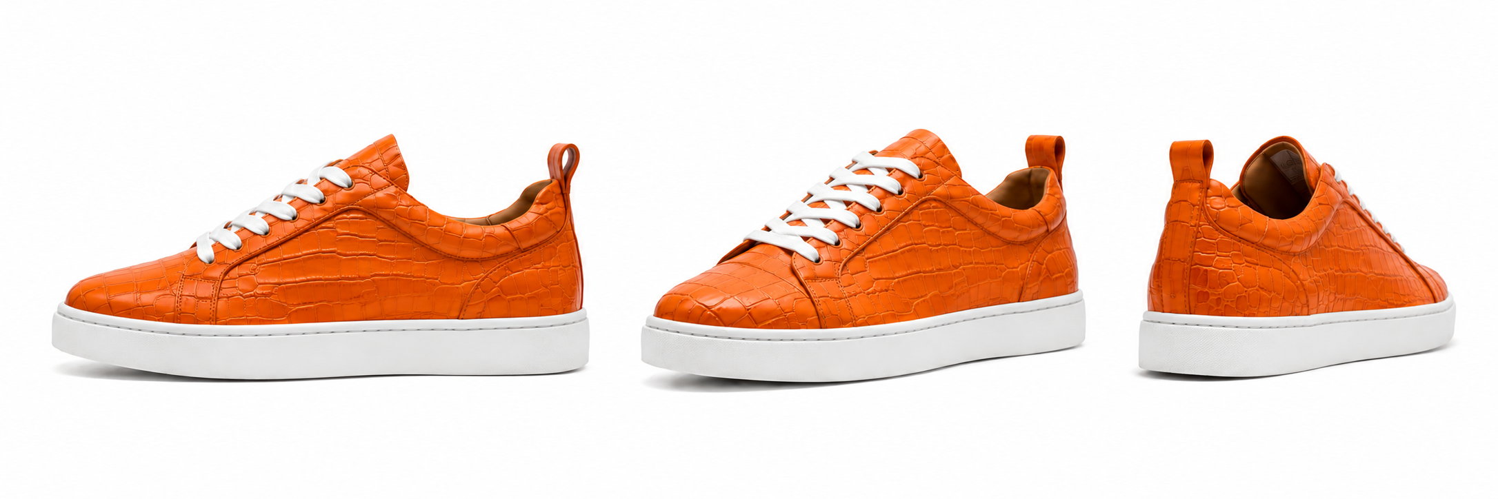 Orange Croco Sneaker
