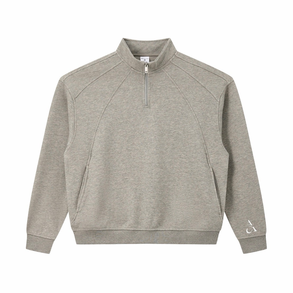 Oversized Half-Zip Sweatshirt Braun | Quarter Zip | Unisex | Streetwear