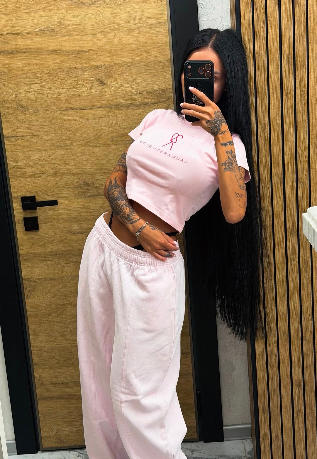 Pink Ribbon Crop Tee