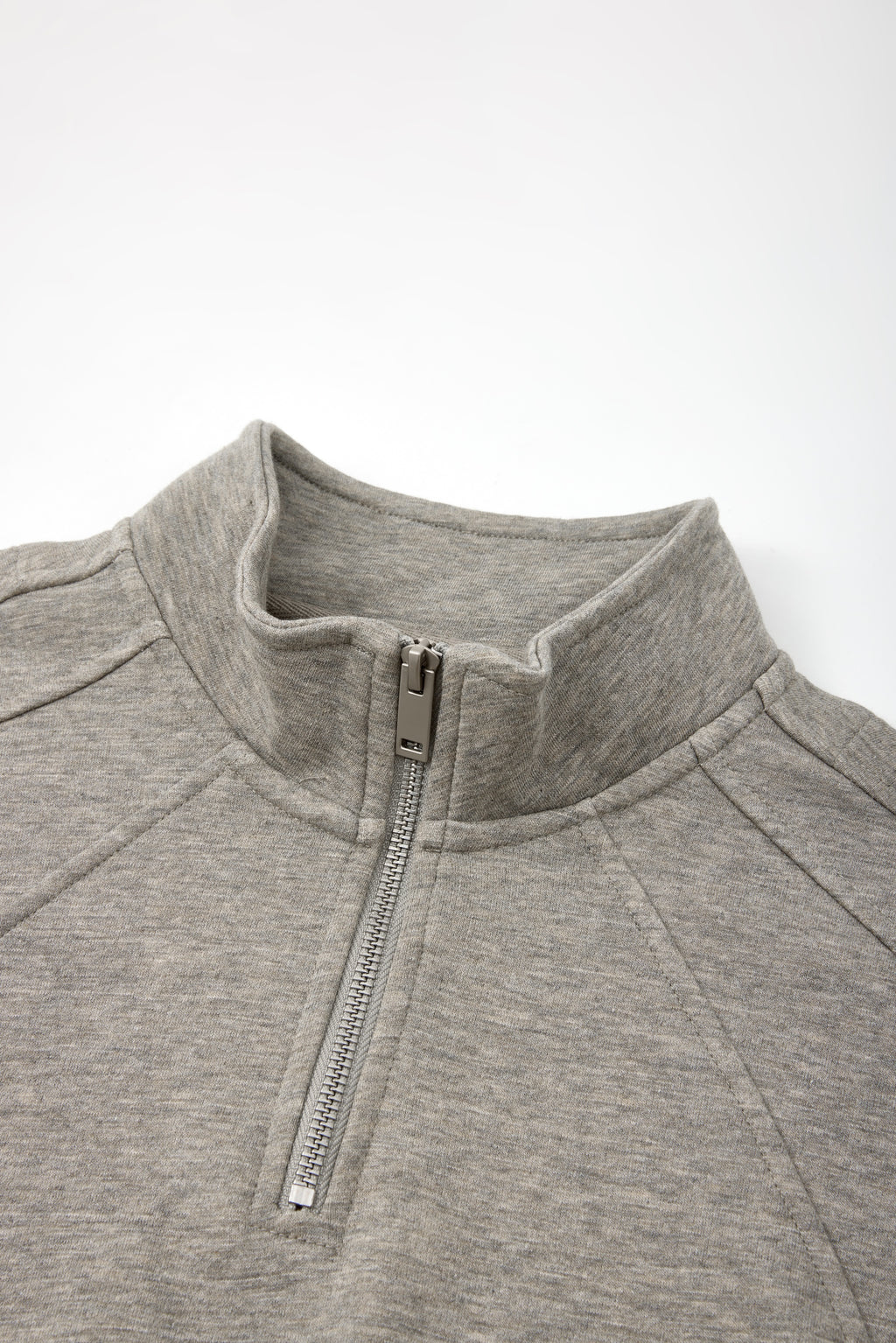 Oversized Half-Zip Sweatshirt Braun | Quarter Zip | Unisex | Streetwear