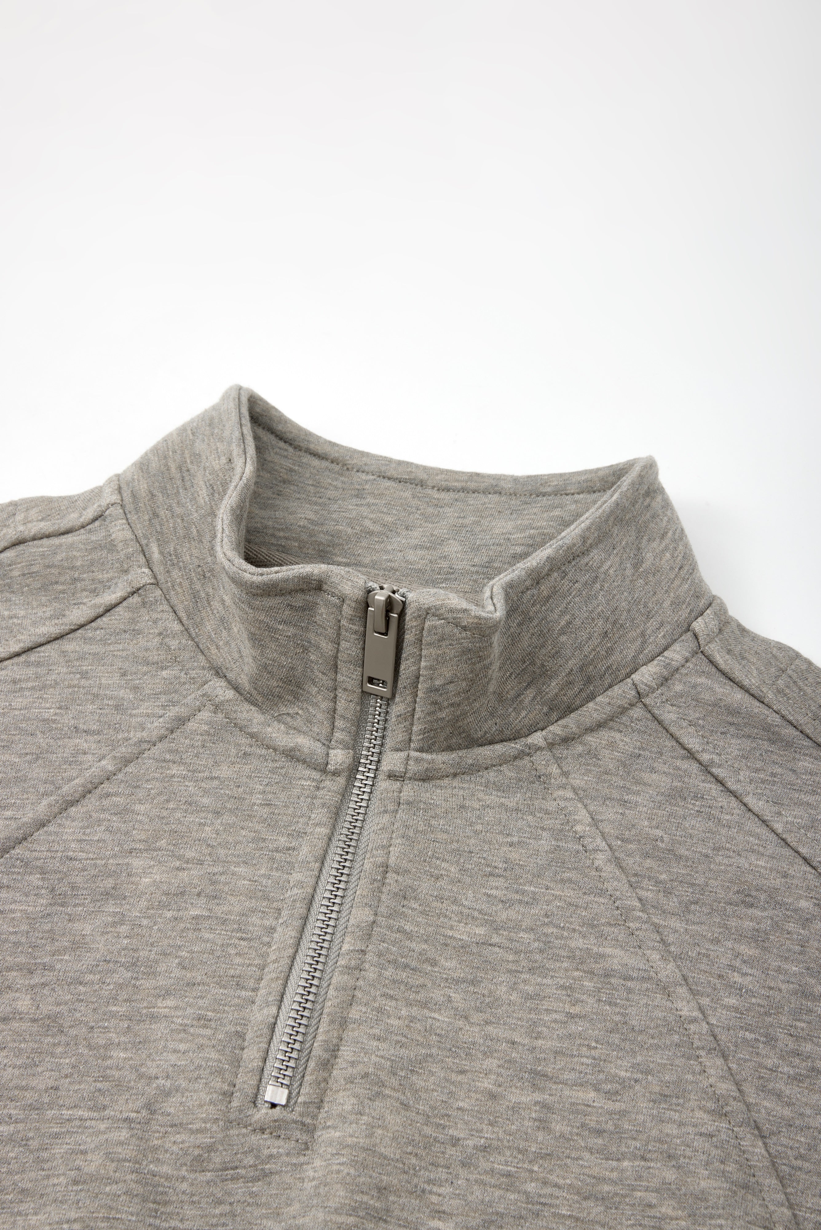 Oversized Half-Zip Sweatshirt Braun | Quarter Zip | Unisex | Streetwear